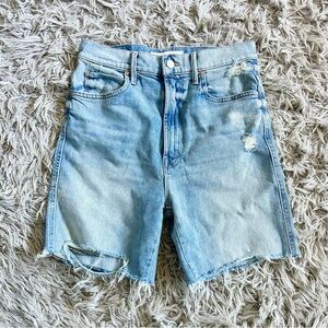 MOTHER High Waisted Smokin Short Fray